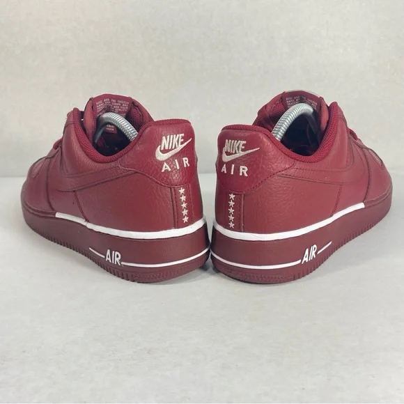 Nike Air Force 1 Low Team Red Sneakers Shoes AA4083-600; Men’s Sz 9 — Excellent! - Picture 9 of 15